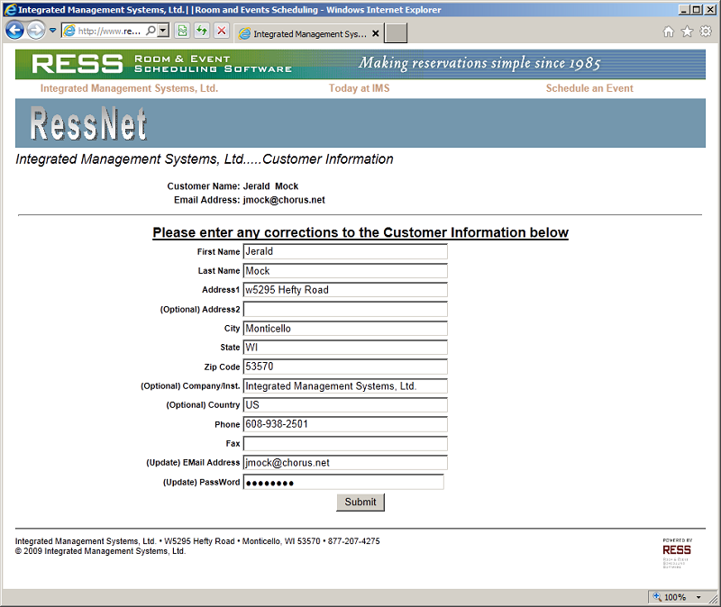 Registration Software by RESS